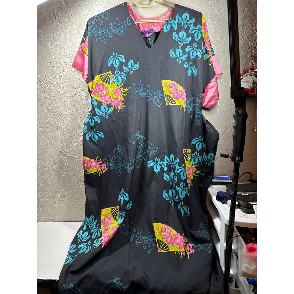1960’s Vintage Guadalupe Of Hawaii Long Women’s‎ Hawaiian Dress One Size